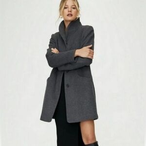 Wilfred Aritzia Cocoon Cashmere and Wool Coat